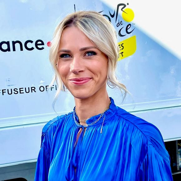 Marion Rousse - Les célébrités au village lors de la 15ème étape du Tour de France 2024 au Plateau de Beille, France, le 14 juillet 2024. © Fabien Faure/Bestimage