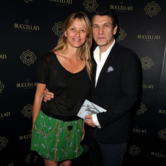 Marc Lavoine et son ex-femme Sarah - Inauguration de la nouvelle boutique Buccellati rue de la Paix à Paris le 8 juin 2016. © Dominique Jacovides / Bestimage