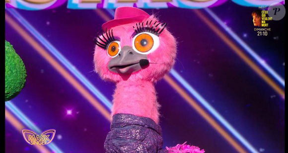 L'Autruche dans la saison 7 de "Mask Singer" sur TF1. Emission du 2 mai 2025.