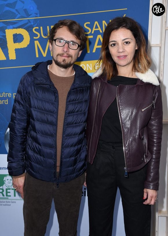 Lorant Deutsch et Marie-Julie Baup lors de l'événement « Cap sur la Santé Mentale » à La Défense, près de Paris, en France, le 14 mai 2018. Photo : Alain Apaydin/ABACAPRESS.COM