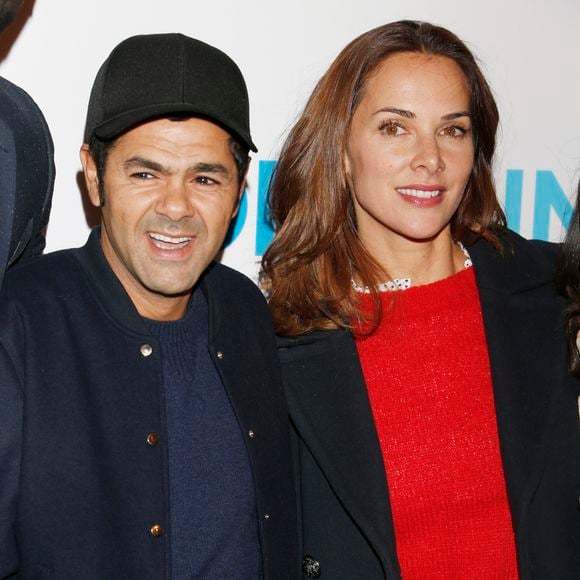 Jamel Debbouze et sa femme Mélissa Theuriau lors de l'avant-première du film "Demain tout commence" au Grand Rex à Paris le 28 novembre 2016. Christophe Aubert via Bestimage