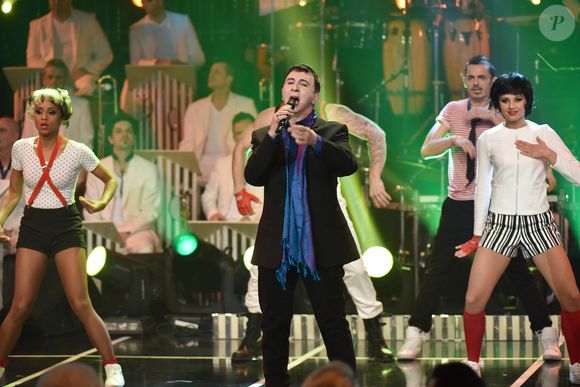 Exclusif - Marc Almond - Enregistrement de l'émission "Les Années Bonheur" présentée par Patrick Sébastien à La Plaine St Denis le 8 mars 2016. L'émission sera diffusée le 26 mars 2016.
© Giancarlo Gorassini / Bestimage