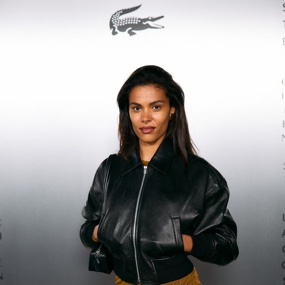 Tina Kunakey au photocall de la soirée Lacoste X Chien 51 au club Silencio en marge du 78ème Festival International du Film de Cannes, France, le 17 mai 2025. © BFA/Backgrid/Bestimage