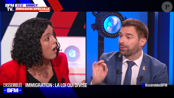 Julien Odoul et Manon Aubry s'écharpent en plein débat sur BFMTV.