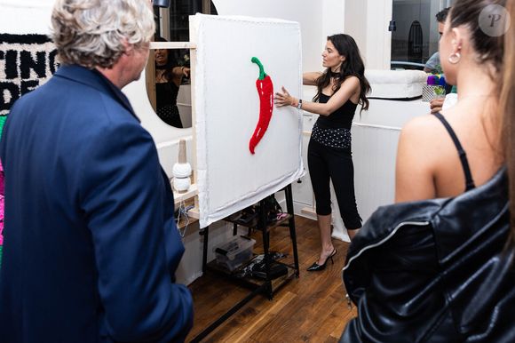 Exclusif - Ninon Dechavanne à l'inauguration de sa boutique un Tufting Studio, un atelier dédié à l'exploration créative,où chacun peut s'initier à l'art du Tufting et concevoir sa propre œuvre, à Paris, France, le 11 septembre 2025. © Julien Sarkissian/Bestimage