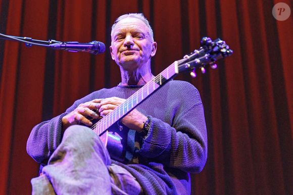 Sting au Théâtre Royal Carré pour l'annonce et la promotion de sa comédie musicale The Last Ship Sting Amsterdam, Pays-Bas le 6 juin 2025. Photo par Bruno Press/ABACAPRESS.COM  Crédit : NL Beeld / Arjo Frank