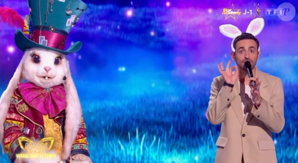 Mais est donc parvenu à faire la différence 

Le Lapin de Mask Singer 8, capture d'écran TF1