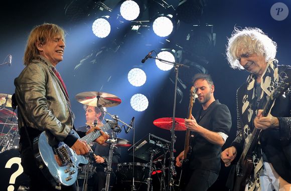 Concert des "Insus" à Bordeaux, retour du groupe "Téléphone" sur scène avec Jean-Louis Aubert, Louis Bertignac, et Richard Kolinka à Bordeaux le 18 mai 2016.

© Patrick Bernard-Quentin Salinier / Bestimage