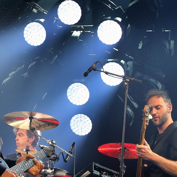 Concert des "Insus" à Bordeaux, retour du groupe "Téléphone" sur scène avec Jean-Louis Aubert, Louis Bertignac, et Richard Kolinka à Bordeaux le 18 mai 2016.

© Patrick Bernard-Quentin Salinier / Bestimage