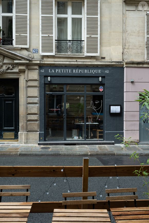 "La Petite République", le restaurant de Laurent Delahousse dans le 7ème arrondissement de Paris, le 7 juillet 2025. .
© Jonathan Jacob / Bestimage