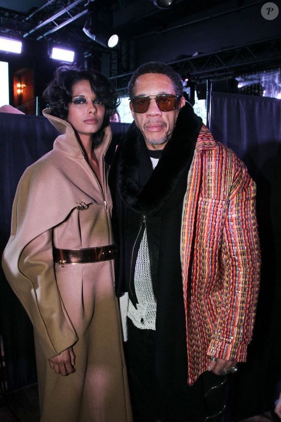 Exclusif - JoeyStarr et sa compagne Pauline Latchoumanin au défilé Julien Paoletti  "Collection Prêt-à-Porter Automne/Hiver 2025-2026" lors de la Fashion Week de Paris (PFW), le 10 mars 2025

© Philippe Baldini / Bestimage