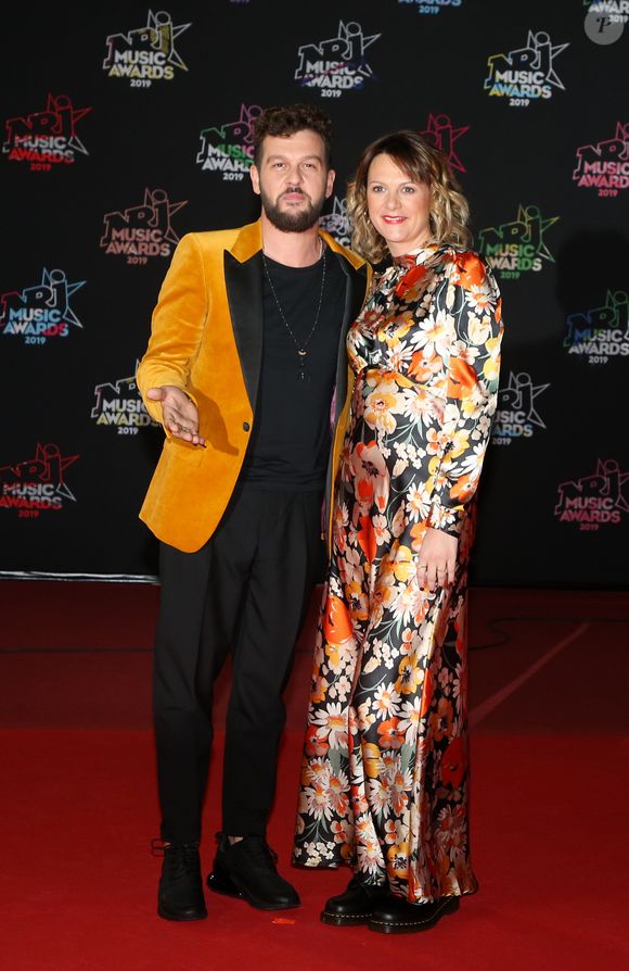 Claudio Capéo et sa compagne Aurélie Willgallis - 21ème édition des NRJ Music Awards au Palais des festivals à Cannes le 9 novembre 2019. © Dominique Jacovides/Bestimage