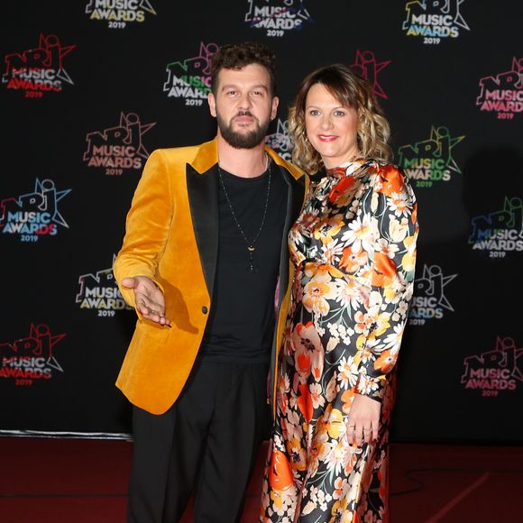 Claudio Capéo et sa compagne Aurélie Willgallis - 21ème édition des NRJ Music Awards au Palais des festivals à Cannes le 9 novembre 2019. © Dominique Jacovides/Bestimage