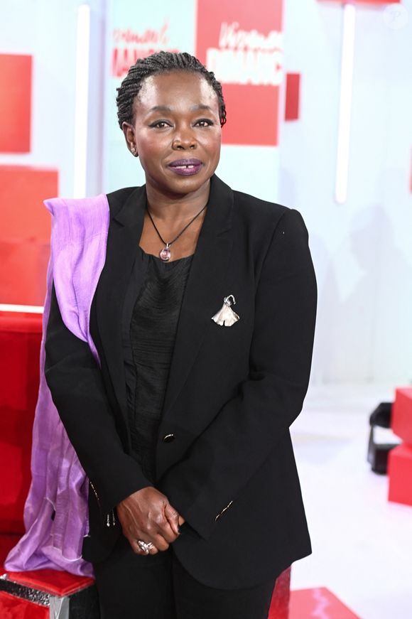 Exclusif - Fatou Diome - Enregistrement de l'émission Vivement dimanche au studio Rive Gauche, presentée par Michel Drucker . Diffusion sur France 3 le 22/03/2026. Photos prises le 11 mars 2026. © Guillaume Gaffiot / Bestimage