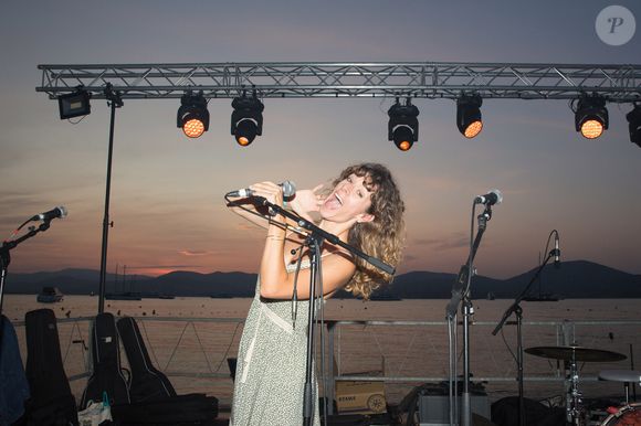 Exclusif - Magali Ripoll à la soirée Marcel Campion au restaurant La Bouillabaisse Plage de Saint-Tropez, le 7 août 2019. © Jack Tribeca / Bestimage