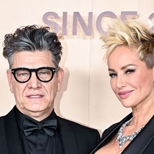 Marc Lavoine et sa compagne Adriana Karembeu à la soirée du Beauty Ball 2026 au château de Bratislava, en Slovaquie, le 16 janvier 2026. © ProfiMedia/Bestimage