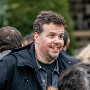 Nicolas Demorand - Obsèques de Sébastien Demorand à la Coupole du crématorium du cimetière du Père-Lachaise à Paris, France, le 31 janvier 2020.  AGENCE / BESTIMAGE