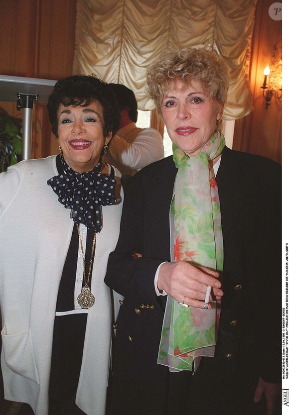 Micheline Dax et Sylvie Joly à Paris en 1999.