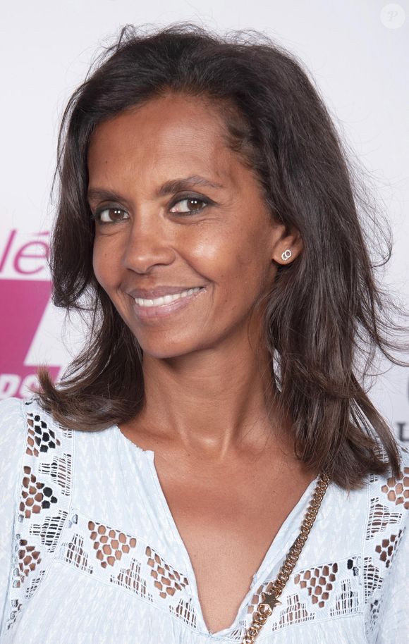 Exclusif - Karine Le Marchand - Soirée "Télé 7 Jours Summer Party" au restaurant "Monsieur Bleu" à Paris le 14 juin 2022. © Christophe Aubert via Bestimage