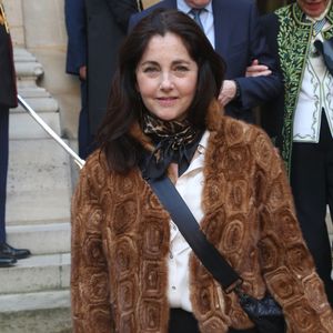 Cristiana Reali - Réception de Sylviane Agacinski à l'Académie Française à Paris le 14 Mars 2024. © Bertrand Rindoff / Bestimage