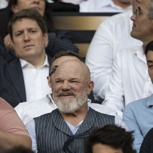 Philippe Etchebest avant la finale du Top 14 français entre le Stade Toulousain (Toulouse) et l'Union Bordeaux-Begles (UBB) au Stade de France à Saint-Denis, au nord de Paris, le 28 juin 2025.Photo par Eliot Blondet/ABACAPRESS.COM