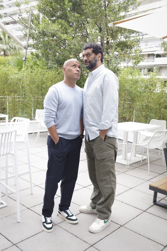 Exclusif - Rendez-vous avec Eric Judor et Ramzy Bedia lors de l'émission Brut Officiel au 76ème Festival de Cannes le 18 mai 2023. © Jack Tribeca / Bestimage