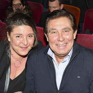 Jean-Pierre Foucault et sa fille Virginie - Avant-première du film "Ma famille t'adore déjà!" au cinéma Elysées Biarritz à Paris, France, le 7 novembre 2016. © Pierre Perusseau/Bestimage