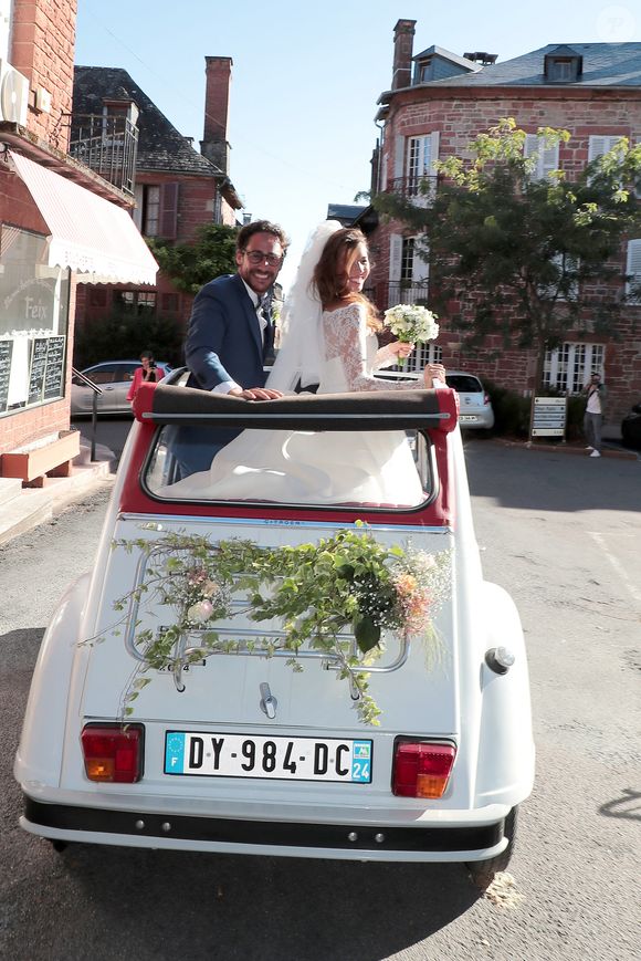 Thomas Hollande et Emilie Broussouloux se sont mariés dans le petit village de Meyssac en Corrèze en présence de leurs parents respectifs François Hollande, Ségolène Royal ainsi que Mr et Mme Broussouloux le 8 septembre 2018. Photo : ABACAPRESS.COM