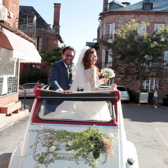 Thomas Hollande et Emilie Broussouloux se sont mariés dans le petit village de Meyssac en Corrèze en présence de leurs parents respectifs François Hollande, Ségolène Royal ainsi que Mr et Mme Broussouloux le 8 septembre 2018. Photo : ABACAPRESS.COM