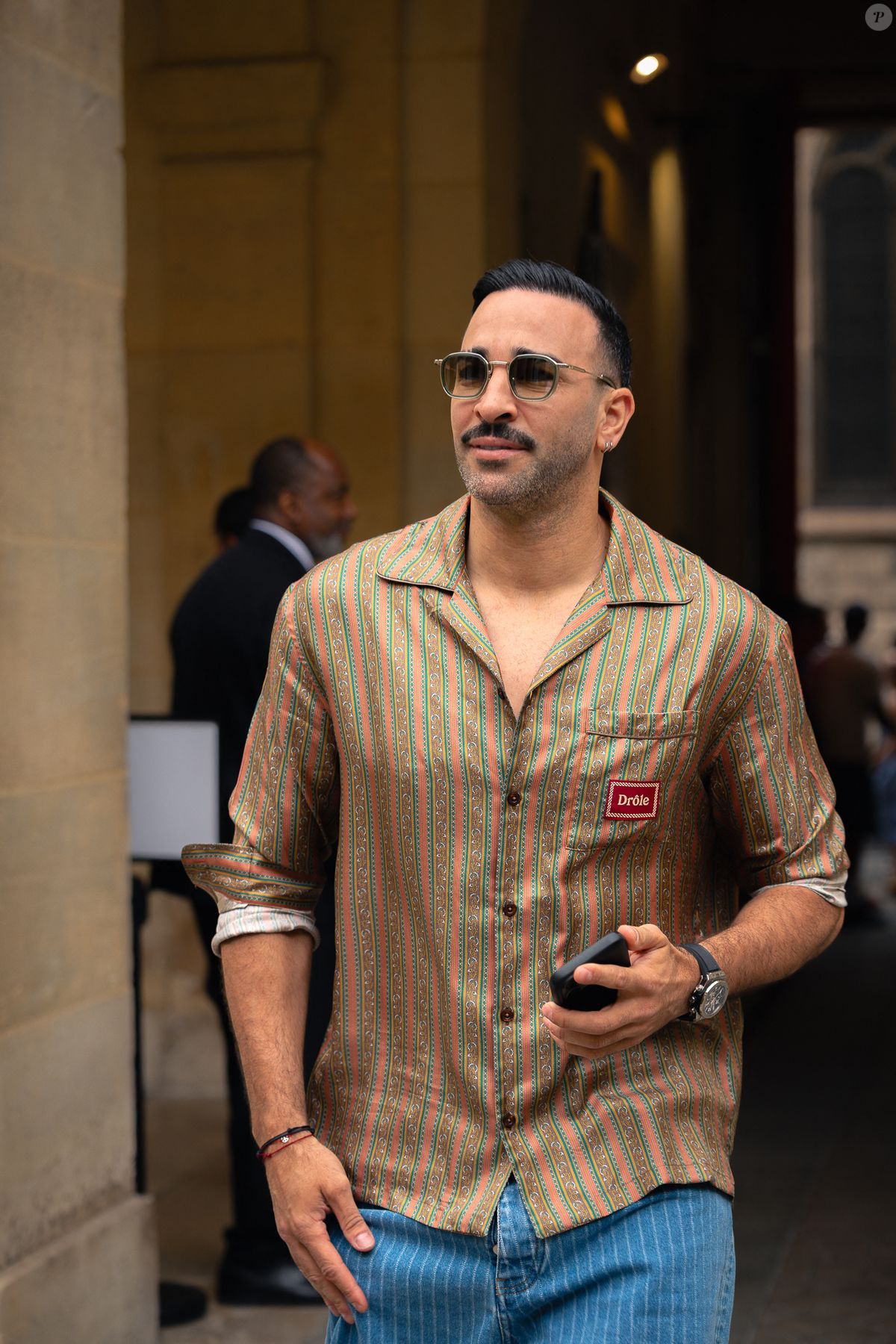 Photo : Adil Rami au Front Row du défilé Drôle de Monsieur de la mode ...