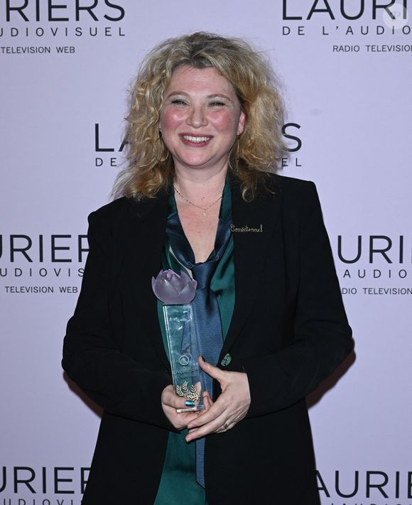 Cécile Bois - 28ème cérémonie des Lauriers de l'Audiovisuel au théâtre Marigny à Paris le 20 février 2023. Elle sera diffusée en différé sur TV5 Monde, pour la deuxième année consécutive, le 22 février. Dix-sept lauriers ont été décernés. © Coadic Guirec/Bestimage