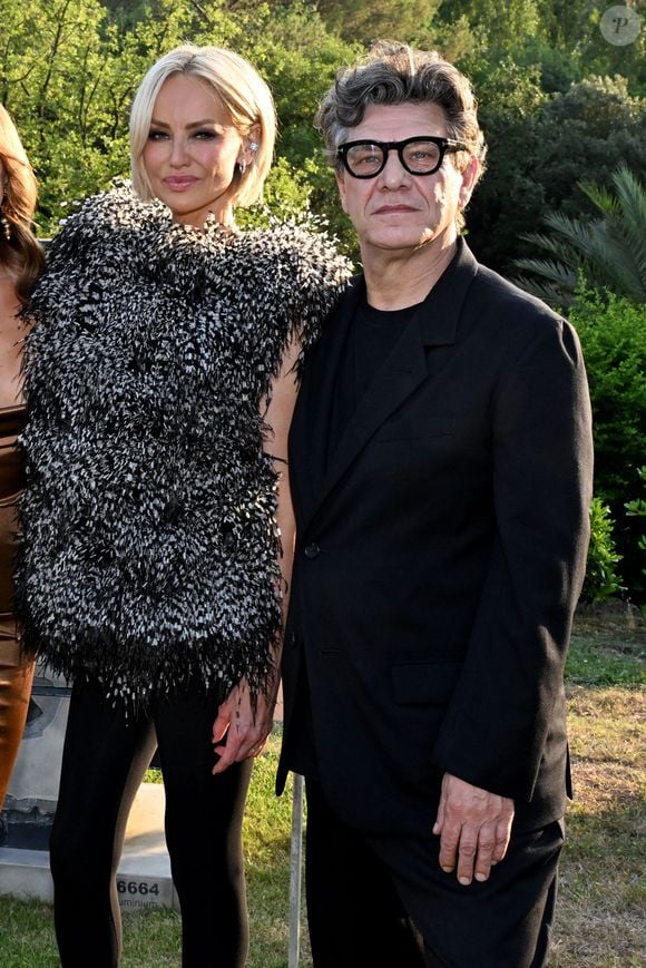 Marc Lavoine et Adriana Karembeu - 11ème édition du Gala de charité de Patrick Mouratoglou à la Mouratoglou Academy & Resort à Biot le 21 juin 2025. Ce gala de prestige réunit chaque année les grandes figures du sport, du divertissement et de nombreux donateurs, mobilisés pour soutenir les jeunes talents du tennis mondial. © Bruno Bebert/Bestimage