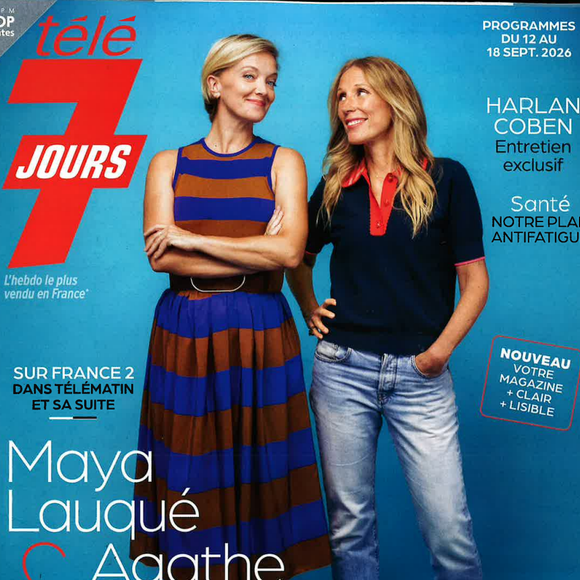 Maya Lauqué et Agathe Lecaron en une de "Télé 7 Jours"