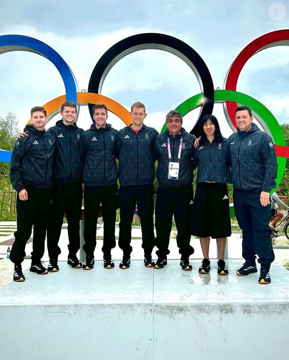 Photo Instagram du joueur de badminton Marvin Seidel lors des JO 2024.