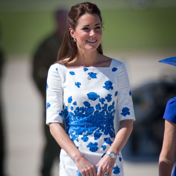 Kate Middleto à la base aérienne royale australienne d'Amberley, le 19 avril 2014.

Photo : Michael Dunlea / Barcroft Media / ABACAPRESS.COM