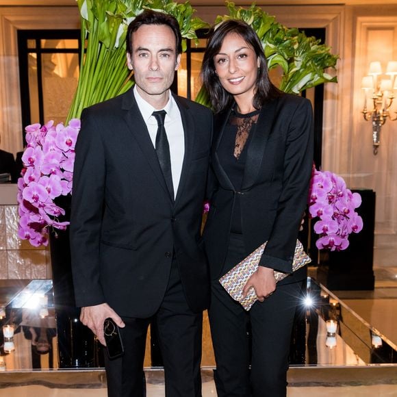 Anthony Delon et Leïla Kaddour-Boudadi - Arrivées des people au dîner de la 9ème édition du "Global Gift Gala" d’E. Longoria à l'hôtel Four Seasons George V à Paris le 25 avril 2018. © Cyril Moreau/Bestimage