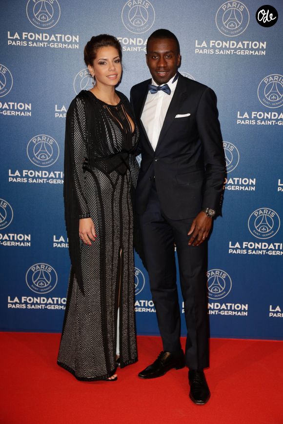 Exclusif - Blaise Matuidi et Isabelle - Le 3ème dîner de gala annuel de la Fondation Paris Saint-Germain (PSG) organisé place Vendôme à Paris, le 15 mars 2016. © Rachid Bellak/Bestimage