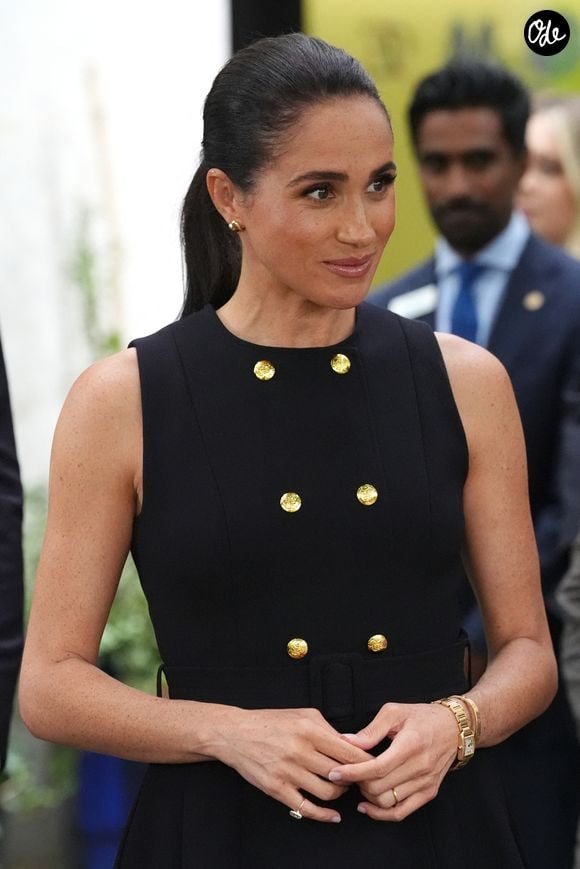 La duchesse de Sussex (Meghan Markle) lors d'une visite au Royal Children's Hospital de Melbourne, dans l'État de Victoria, au premier jour de la tournée royale en Australie. Date de la photo : mardi 14 avril 2026. © Jonathan Brady / PA Photos / Bestimage
