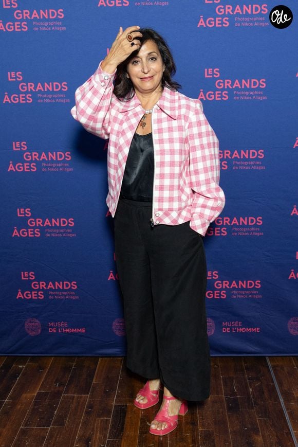Sofia Morgavi assiste à l'exposition « Les Grands Ages » de Nikos Aliagas au Musée de l'Homme du Trocadéro, le 7 avril 2026 à Paris, en France. Photo de Nasser Berzane/ABACAPRESS.COM