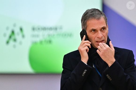 Rodolphe Saadé, PDG de CMA-CGM arrive pour le deuxième jour du sommet pour l'action sur l'intelligence artificielle (IA) au Grand Palais à Paris, France, le 11 février 2025. © Christian Liewig/Bestimage