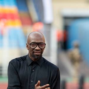 Exclusif - Claude Makelele lors du match de gala pour la paix aux enfants déplacés internes, victimes des conflits armés de la RDC opposant le Variétés Club de France (VCF) contre le Congo AllStar au stade des Martyrs à Kinshasa, République Démocratique du Congo, le 3 décembre 2024. © Pierre Perusseau/Bestimage