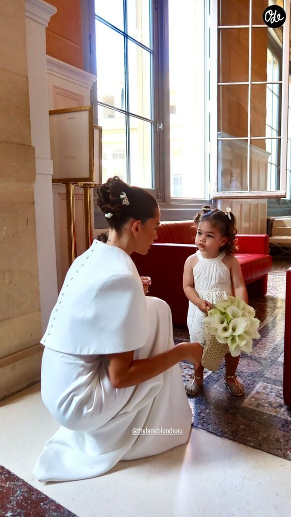 Thylane Blondeau a partagé les coulisses de son mariage avec Benjamin Attal. Capture d'écran Instagram