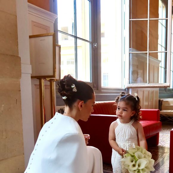 Thylane Blondeau a partagé les coulisses de son mariage avec Benjamin Attal. Capture d'écran Instagram