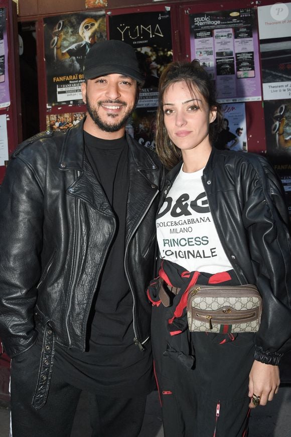 Exclusif - Slimane (Slimane Nebchi) et Léa Castel au concert de Haylen (The Voice 5) au Studio de l'Ermitage à Paris, France, le 26 avril 2018. © Coadic Guirec/Bestimage