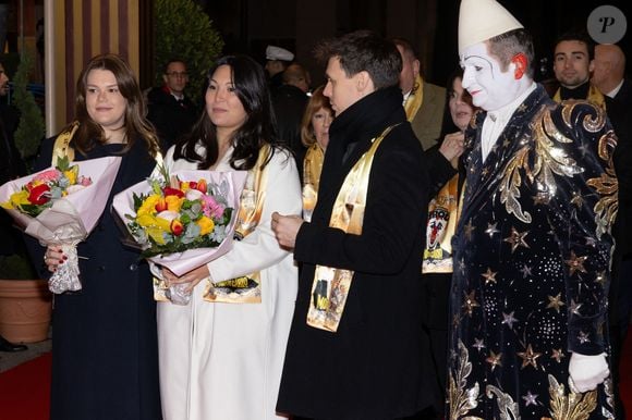 Camille Gottlieb, Louis et Marie Ducruet - Soirée de clôture du 47ème Festival International du Cirque de Monte-Carlo sous le chapiteau de Fontvieille à Monaco, le 21 janvier 2025. © Olivier Huitel / Pool Monaco / Bestimage