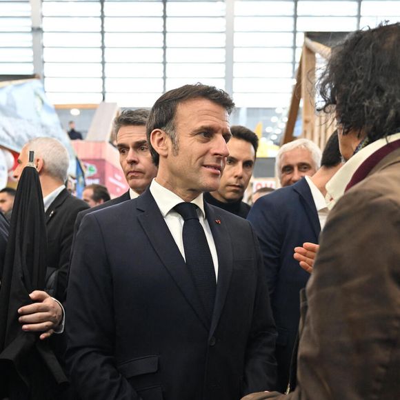 Le President de la Republique Emmanuel Macron inaugure le Salon International de l’Agriculture a Paris, le samedi 22 fevrier 2025.
© Jeanne Accorsini / Pool / Bestimage Paris, France.
