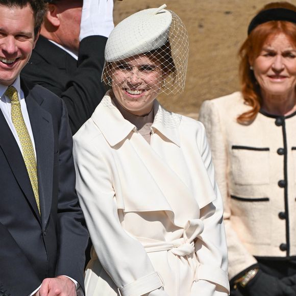 La famille royale lors de la messe de Pâques à la chapelle St George du château de Windsor le 20 avril 2025



Pictured: Princess Eugenie (La princesse Eugenie d’York)