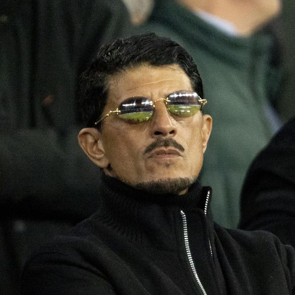 Célébrités dans les tribunes du match aller des huitièmes de finale de la Ligue des champions entre le PSG et la Real Sociedad (2-0) au Parc des Princes à Paris le 14 février 2024. © Cyril Moreau/Bestimage