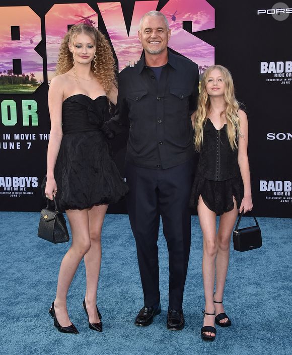 Billie Beatrice Dane, Eric Dane et Georgia Geraldine Dane arrivent à la première de "Bad Boys : Ride or Die" de Sony Picture au TCL Chinese Theatre le 30 mai 2024 à Hollywood, Ca.
 Photo par Lisa OConnor/AFF/ABACAPRESS.COM