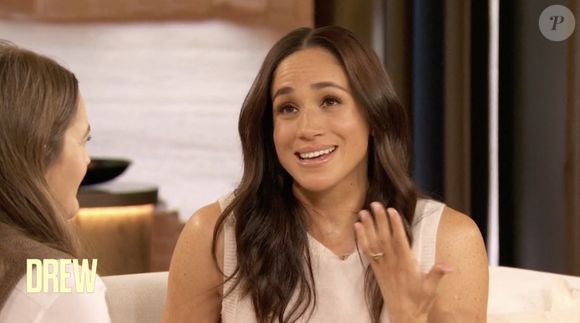 Meghan Markle, duchesse de Sussex dans le Drew Barrymore Show.  ©The Drew Barrymore Show / Paramount Plus/JLPPA